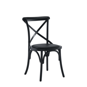 Coco Chair in Black with Black Seat Pad