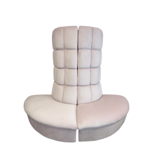 Fulcro Bourne Sofa in Pink Velvet