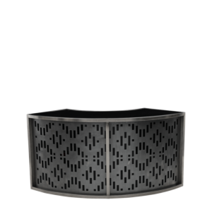 Unico Curved Bar with Stainless steel Frame and Etched Front