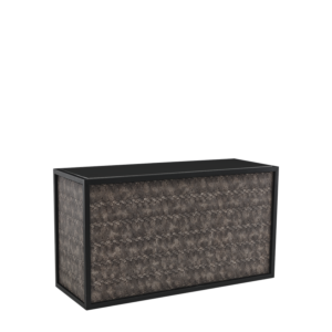 Unico Bar with Black Frame and Snake Skin Panels