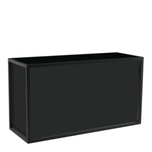 Unico DJ Booth with Black Frame and Black Panels