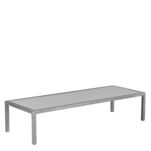 Unico Rectangular Max Coffee Table - Steel Frame - Coloured Top
