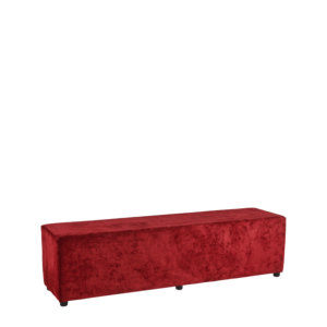 Rochelle Bench in Crimson Red Velvet