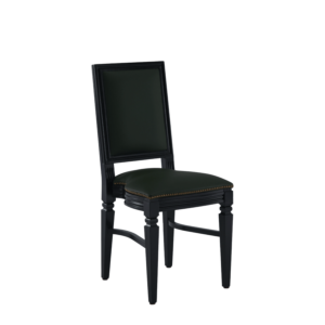 CKC Chair in Black with Hunter Green Seat Pad