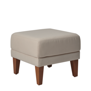 Sardinia Square Ottoman in Ivory
