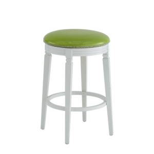Beli Bar Stool White with Lime Seat Pad