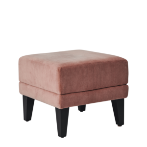 Infinito K Small Square Ottoman in Soft Pink