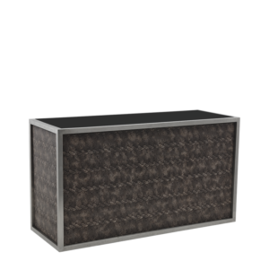 Unico Bar - Stainless Steel Frame - Snake Skin Upholstered Panels