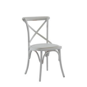 Coco Chair in White with White Seat Pad