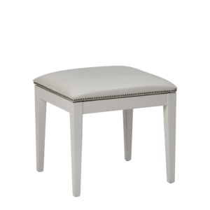 Divano Ottoman in White with White Seat Pad