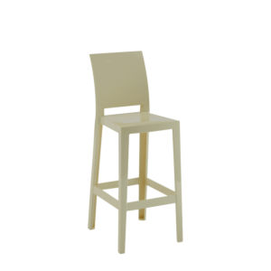 One More Please Bar Stool Square in Yellow