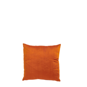 Orange Silk Cushion