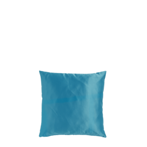 Turquoise Blue Satin Cushion
