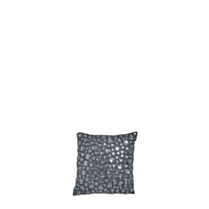 Metallic Satin Cushion with Pebble Print