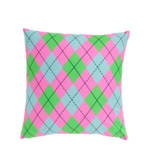 Cushion with Argyle Design