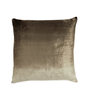 Grey velvet cushion