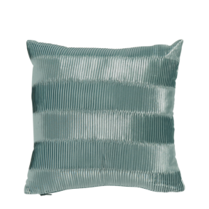 Turquoise Cushion with Large Stripes