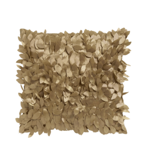 Golden Feathered Cushion