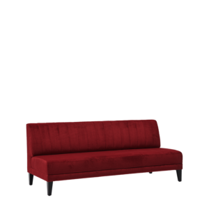 Infinito Straight Sofa in Cerise Velvet