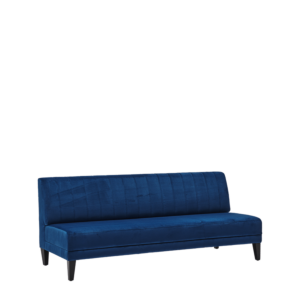 Infinito Straight Sofa in Cobalt Blue Velvet