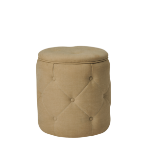 Sandy Ottoman in Olive