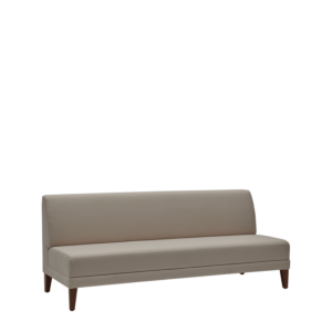 Sardinia Straight Smooth Back Sofa in Ivory