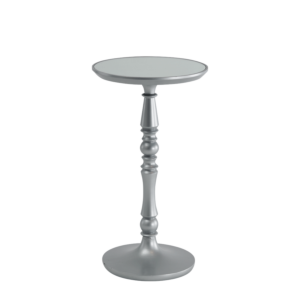 Baroque Poseur Table in Silver