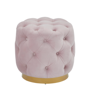 The Primrose Ottoman in Soft Pink