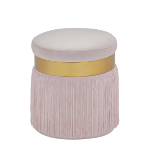 The Chicago Ottoman in Soft Pink