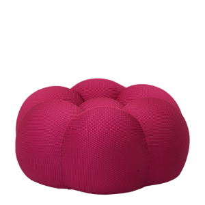 Bubble Ottoman in Raspberry