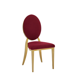 Divine Chair with velvet Red Seat and Back Pad