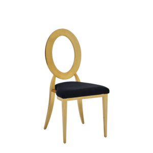 Divine Chair with velvet Black Seat Pad