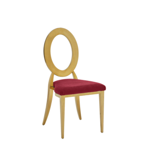 Divine Chair with velvet Red Seat Pad