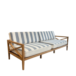Sotogrande Sofa with Blue and White striped cushions