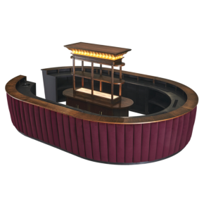 Merlot Bar L With Back Bar