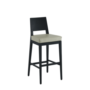 Porcino Bar Stool in Black