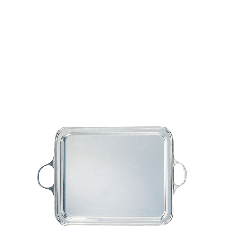 Silver Tray with Handles 40 X 51 cm