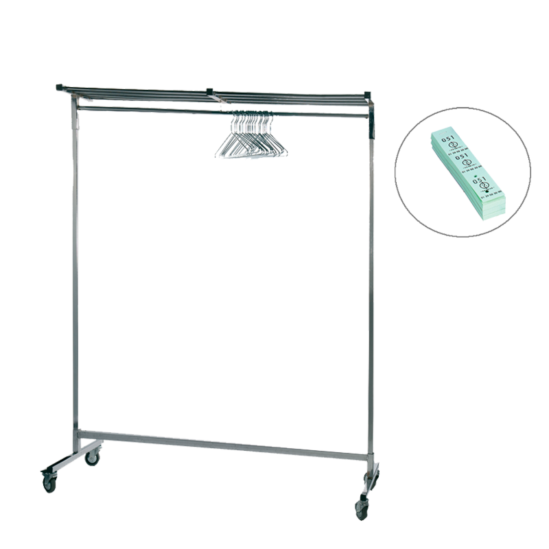 Coat Rail H177 X L150 cm (with 50 Hanger)