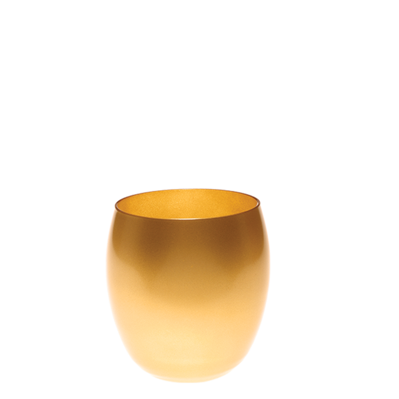 Gold tumbler Ø 9 cm H 9,5 cm 36 cl