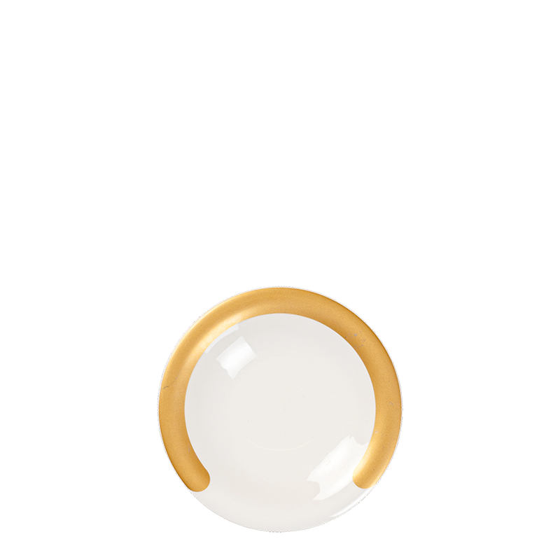 C Gold bread plate Ø 16 cm