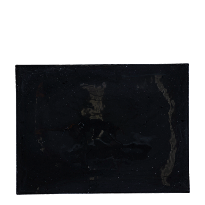 Glass Rectangular Black Dish24 X 32 cm