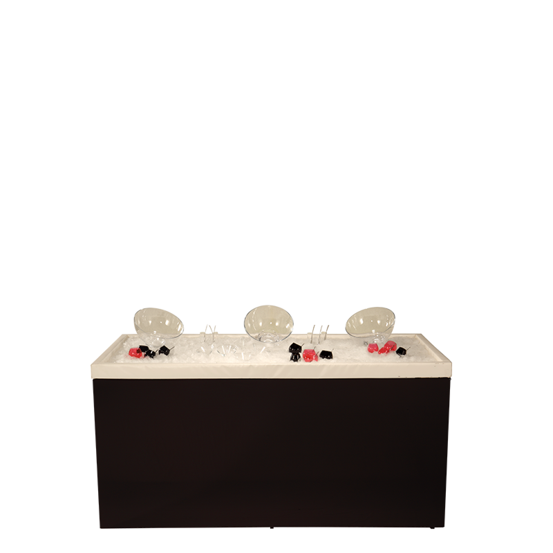 Salad Bar Folding Food Station L200 W100 cm Lackfoil - 48H Notice