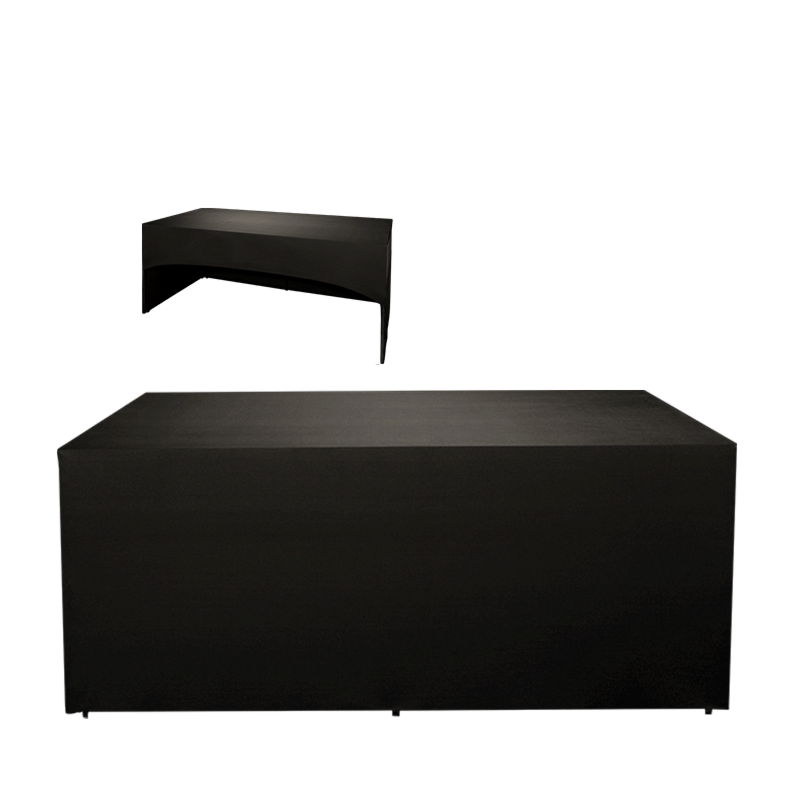 Folding Food Station Black Cover 3 Sides  L200 X W100 cm