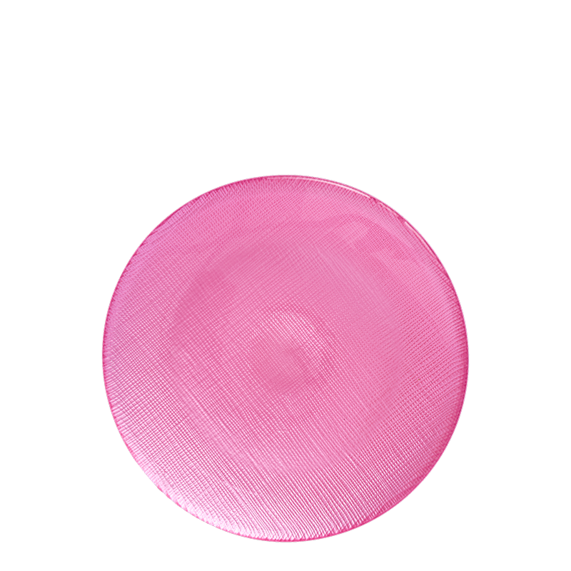 Glass Bread Plate Pink Ø 14 cm
