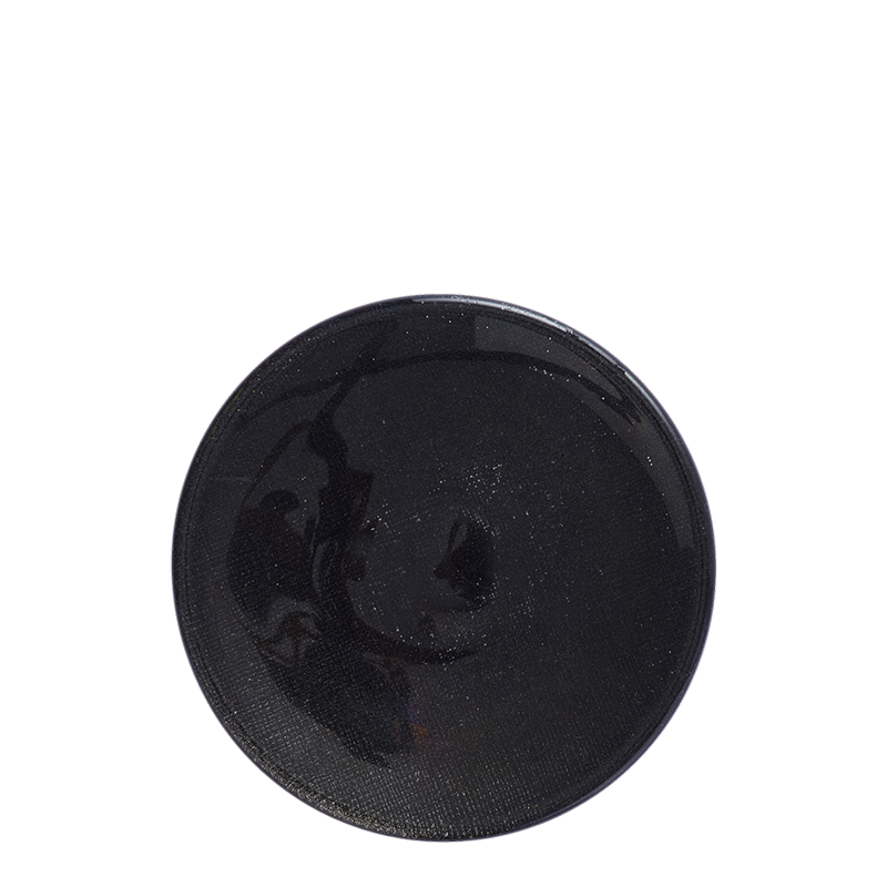Glass Bread Plate Black Ø 14 cm