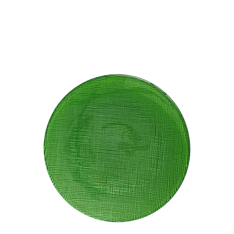 Glass Bread Plate Green Ø 14 cm
