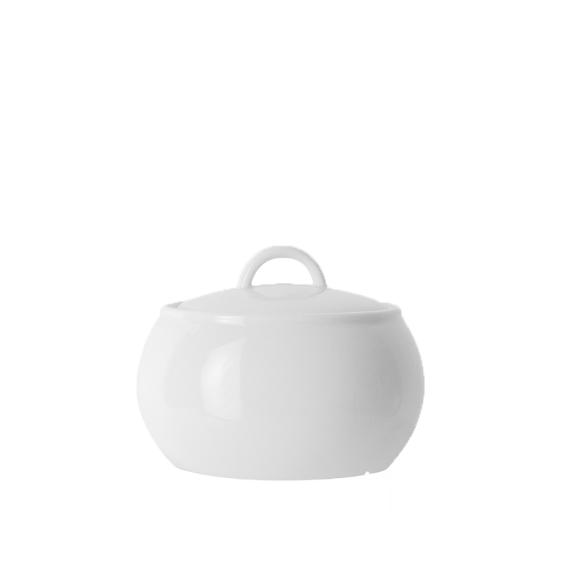 Sugar bowl white porcelain