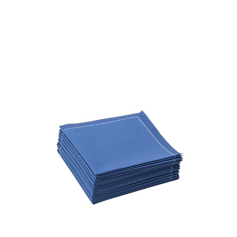 Cocktail Napkin Blue Prefolded 20 X 20 cm (Pack Of 30)
