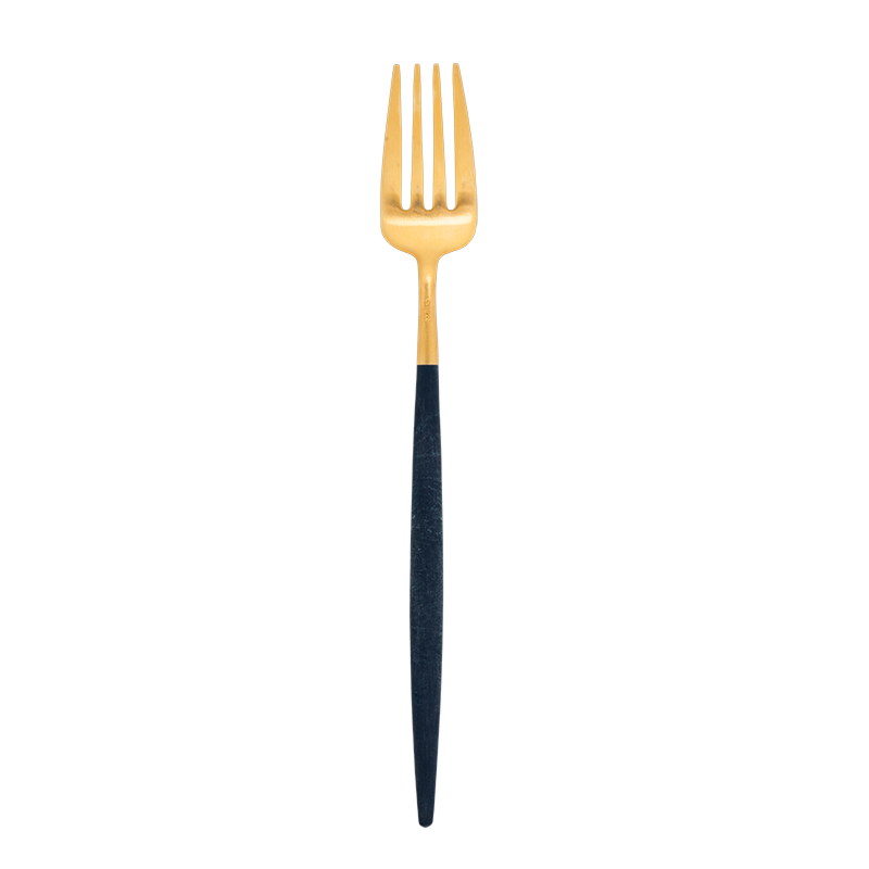 Cutipol blue and gold fork