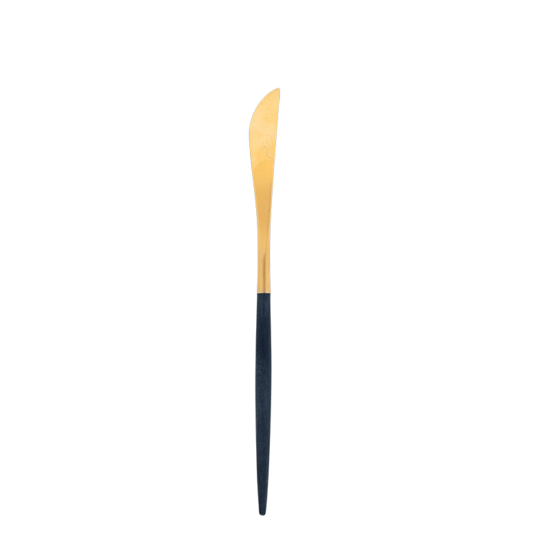 Cutipol blue and gold dessert knife